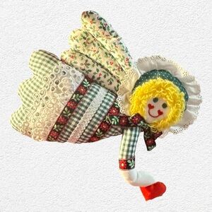 🎀 Handmade Quilted Angel Wall Hanging Country Patchwork Christmas Holiday Decor